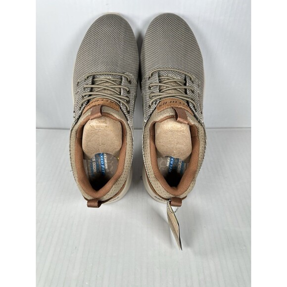 Size 9.5 Skechers Mens Relaxed Fit Fletch- Oxley Shoe 205078 TPE (Taupe- Medium) main image 6